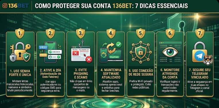 Dicas de segurança para proteger sua conta