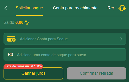 MOSTRANDO METODO DE SAQUE DISPONIVEL PELA 136BET